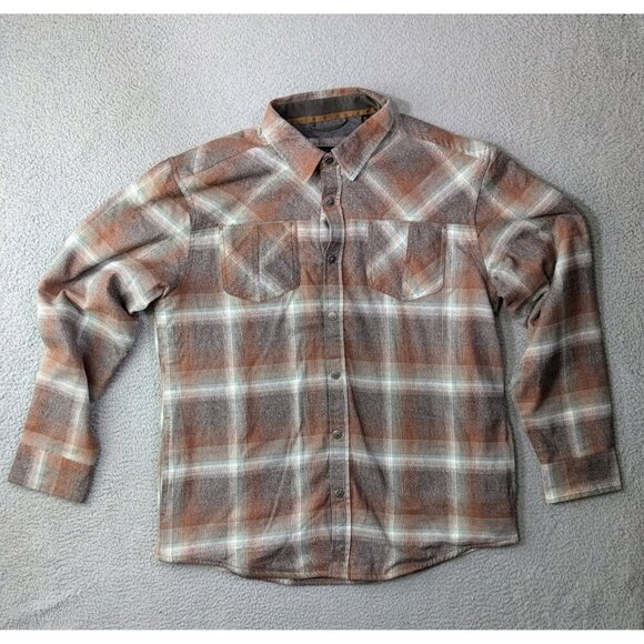 Dakota Grizzly Flannel Shirt Jacket Mens XL Gibson Thermal Lined Shacket Plaid - Picture 1 of 13